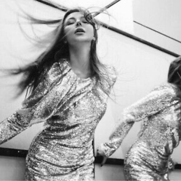 ZARA SHORT SEQUIN DRESS - Picture 13 of 16